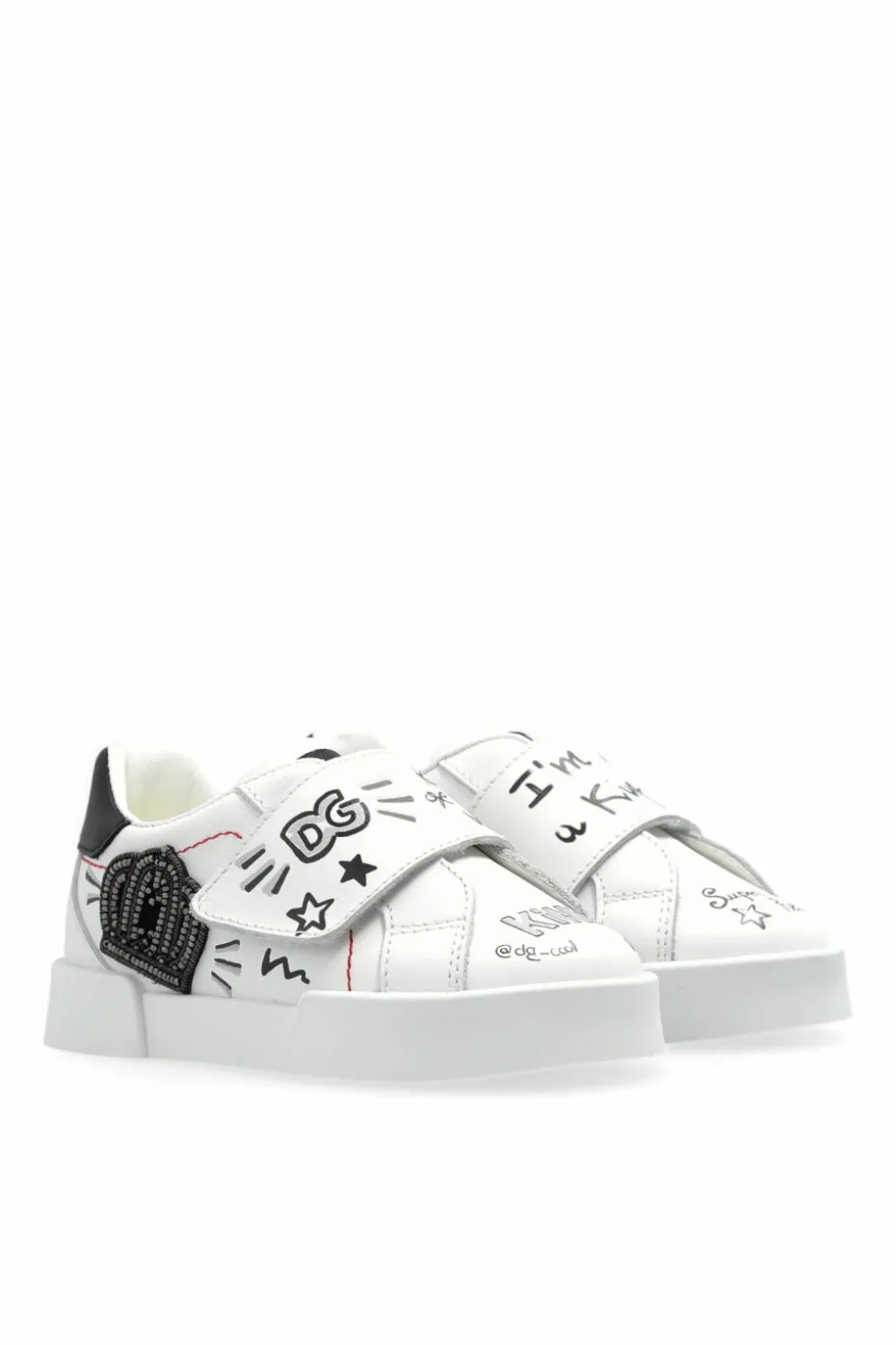 Dolce & Gabbana Kids BIAŁY Buty sportowe z aplikacją