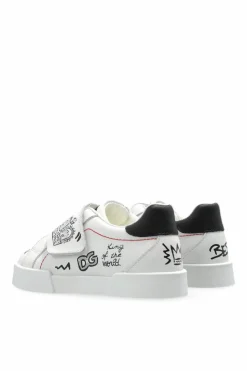 Dolce & Gabbana Kids BIAŁY Buty sportowe z aplikacją