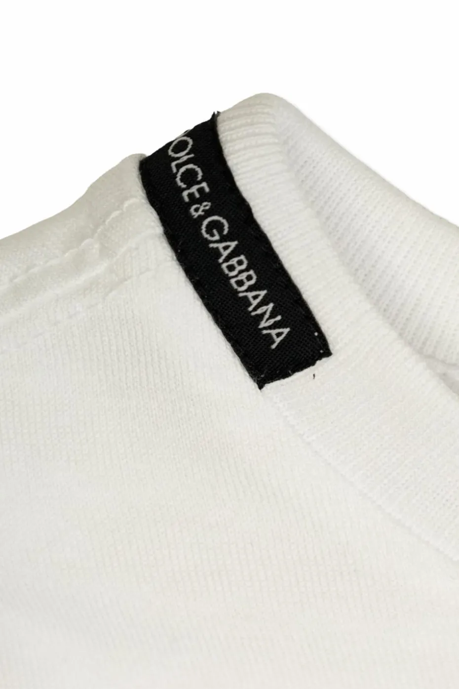 Dolce & Gabbana Kids BIAŁY T-shrt z logo