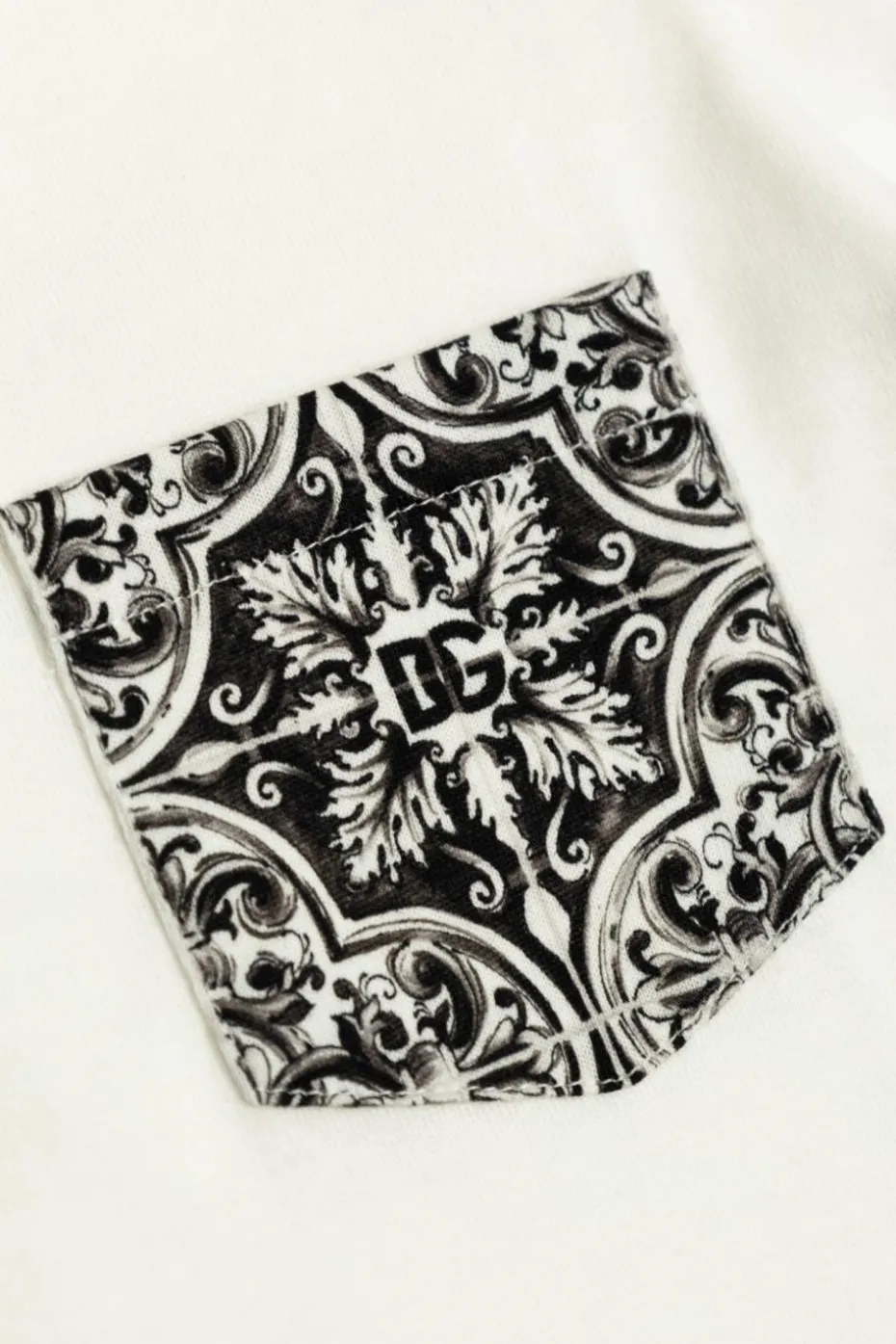 Dolce & Gabbana Kids BIAŁY T-shirt z logo