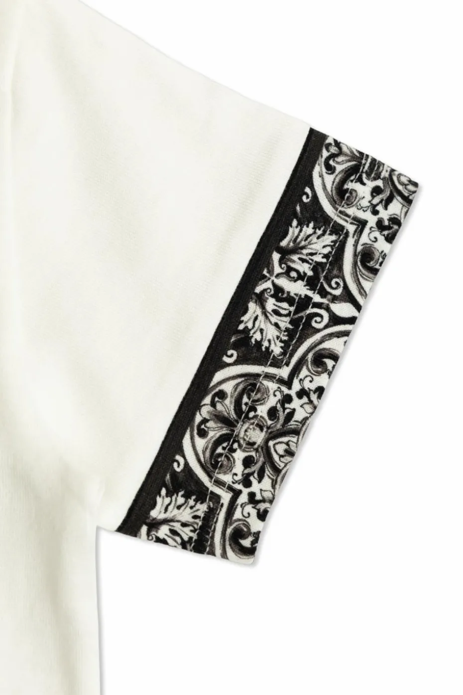 Dolce & Gabbana Kids BIAŁY T-shirt z logo