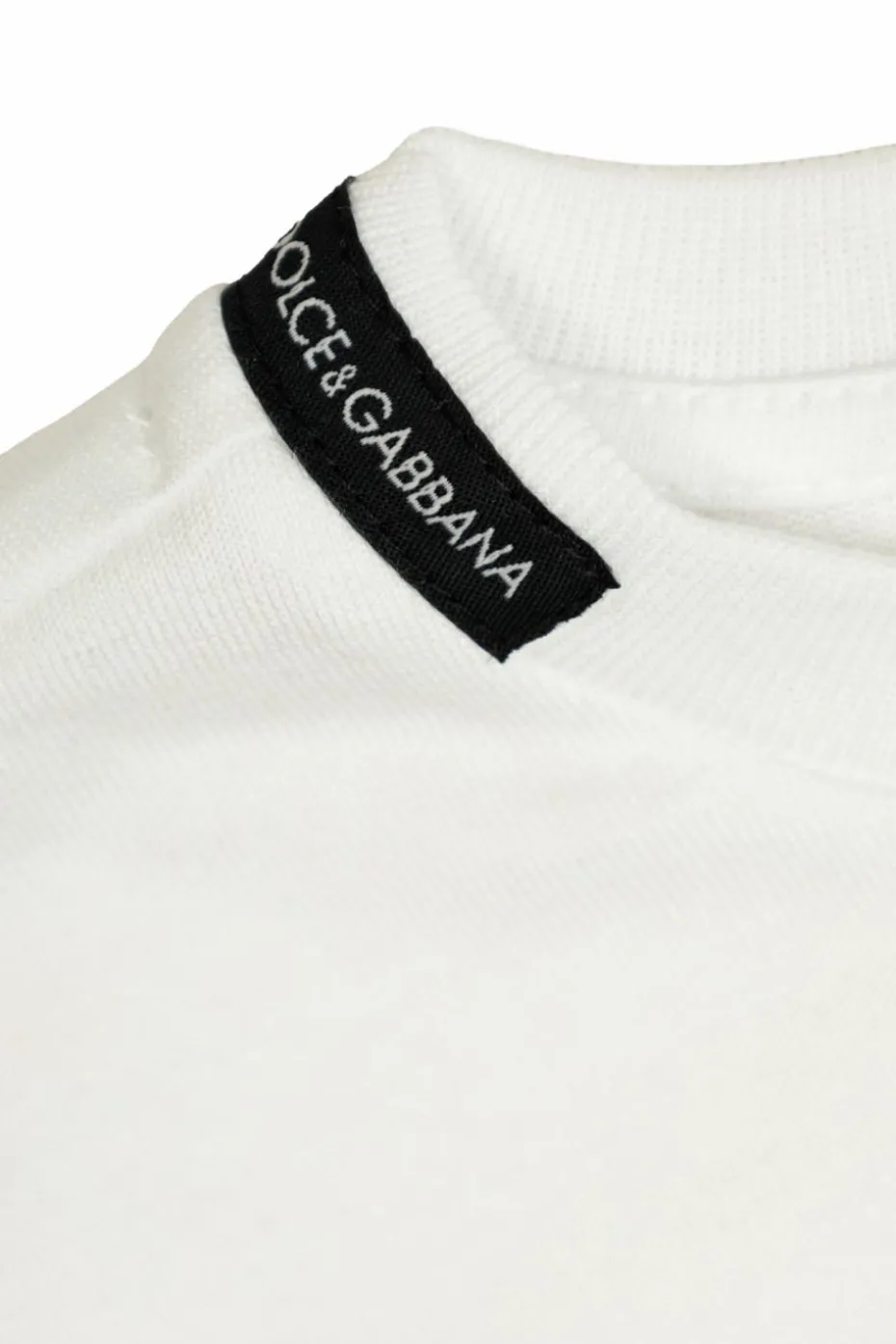 Dolce & Gabbana Kids BIAŁY T-shrt z logo