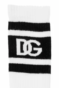 Dolce & Gabbana Kids BIAŁY Skarpety z logo