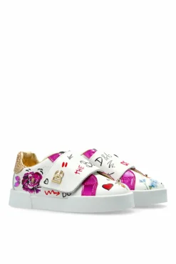 Dolce & Gabbana Kids BIAŁY Buty sportowe z logo