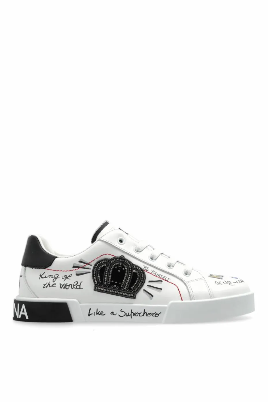 Dolce & Gabbana Kids BIAŁY Buty sportowe z aplikacją