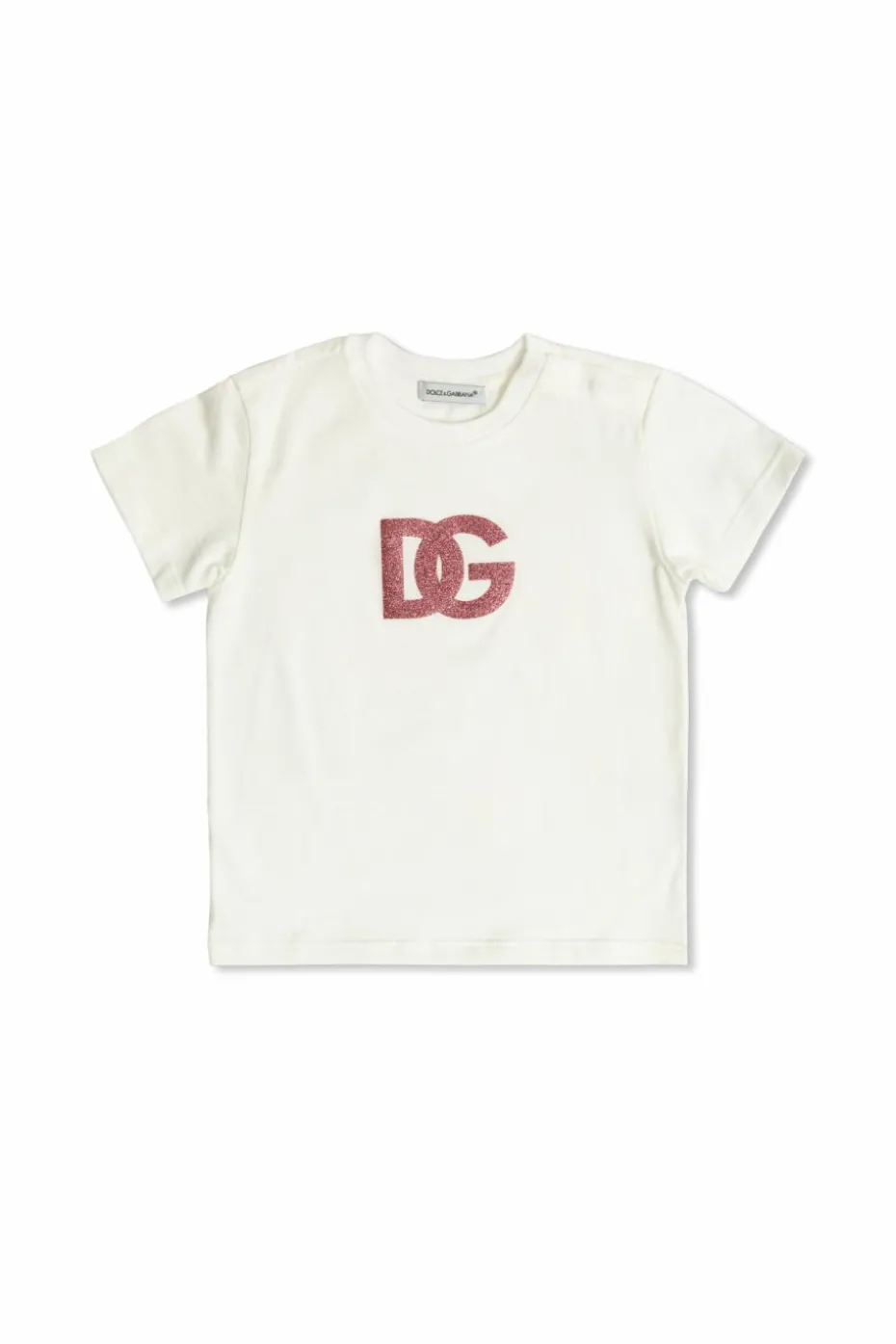Dolce & Gabbana Kids BIAŁY T-shirt z logo