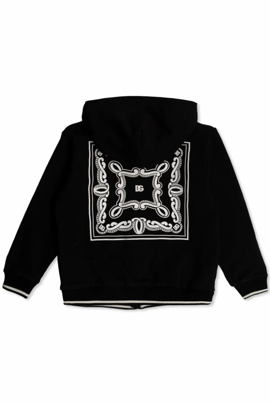 Dolce & Gabbana Kids CZARNY Bluza z kapturem
