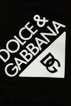 Dolce & Gabbana Kids CZARNY Bluza z logo