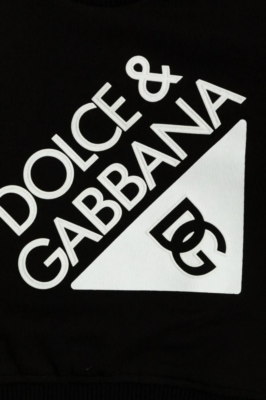 Dolce & Gabbana Kids CZARNY Bluza z logo