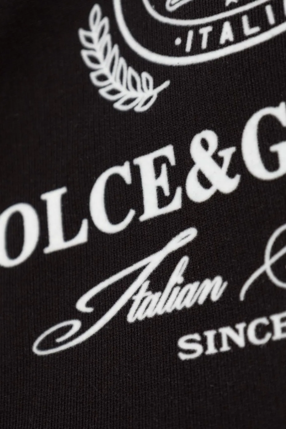 Dolce & Gabbana Kids CZARNY Bluza z logo