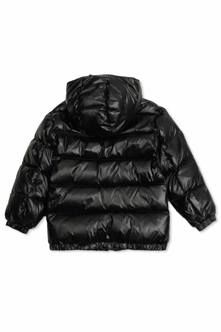 Dolce & Gabbana Kids CZARNY Kurtka puchowa z odpinanym kołnierzem