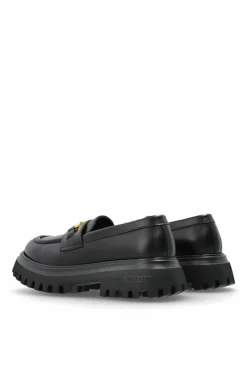 Dolce & Gabbana Kids CZARNY Skórzane buty typu `loafers`