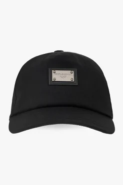 Dolce & Gabbana Kids CZARNY Czapka z daszkiem z logo