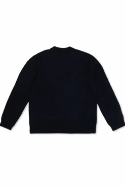 Dolce & Gabbana Kids GRANATOWY Sweter z logo