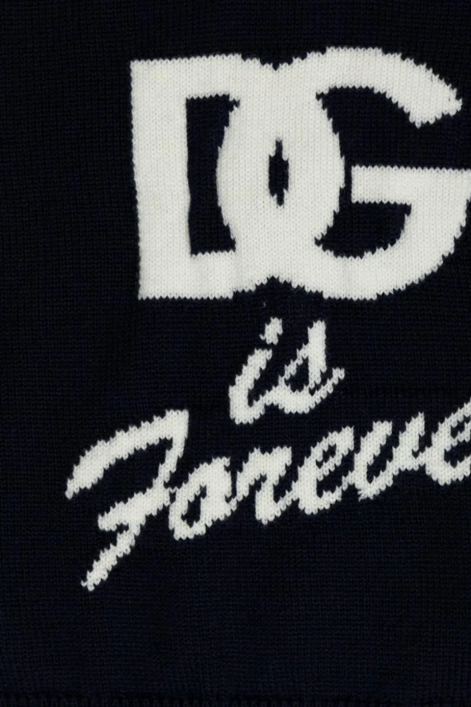 Dolce & Gabbana Kids GRANATOWY Sweter z logo