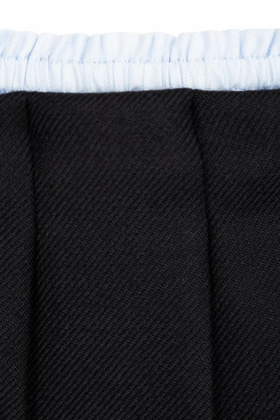 Dolce & Gabbana Kids GRANATOWY Wełniana spódnica z zaszewkami