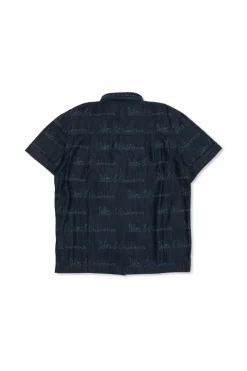 Dolce & Gabbana Kids GRANATOWY Jeansowa koszula z kieszenią