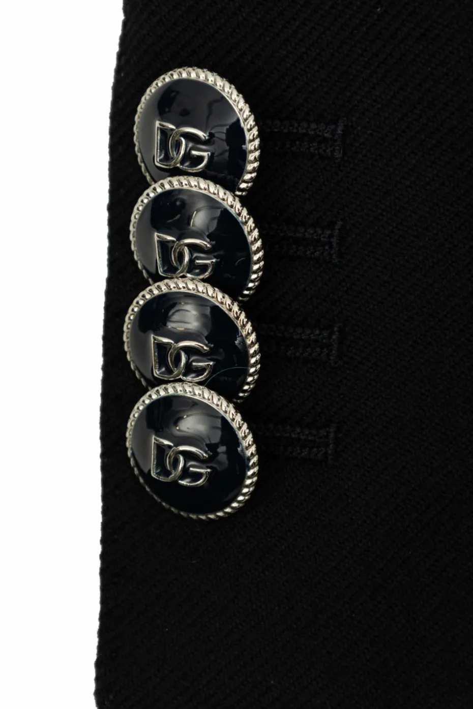 Dolce & Gabbana Kids GRANATOWY Marynarka z naszywką z logo