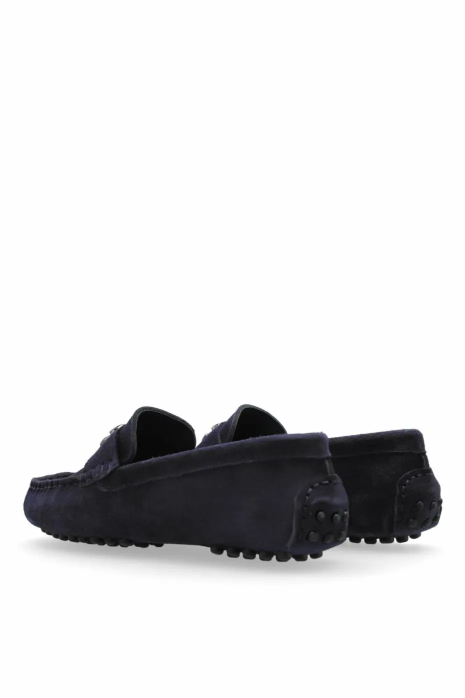 Dolce & Gabbana Kids GRANATOWY Zamszowe mokasyny