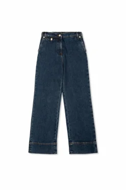 Dolce & Gabbana Kids GRANATOWY Jeansy z logo