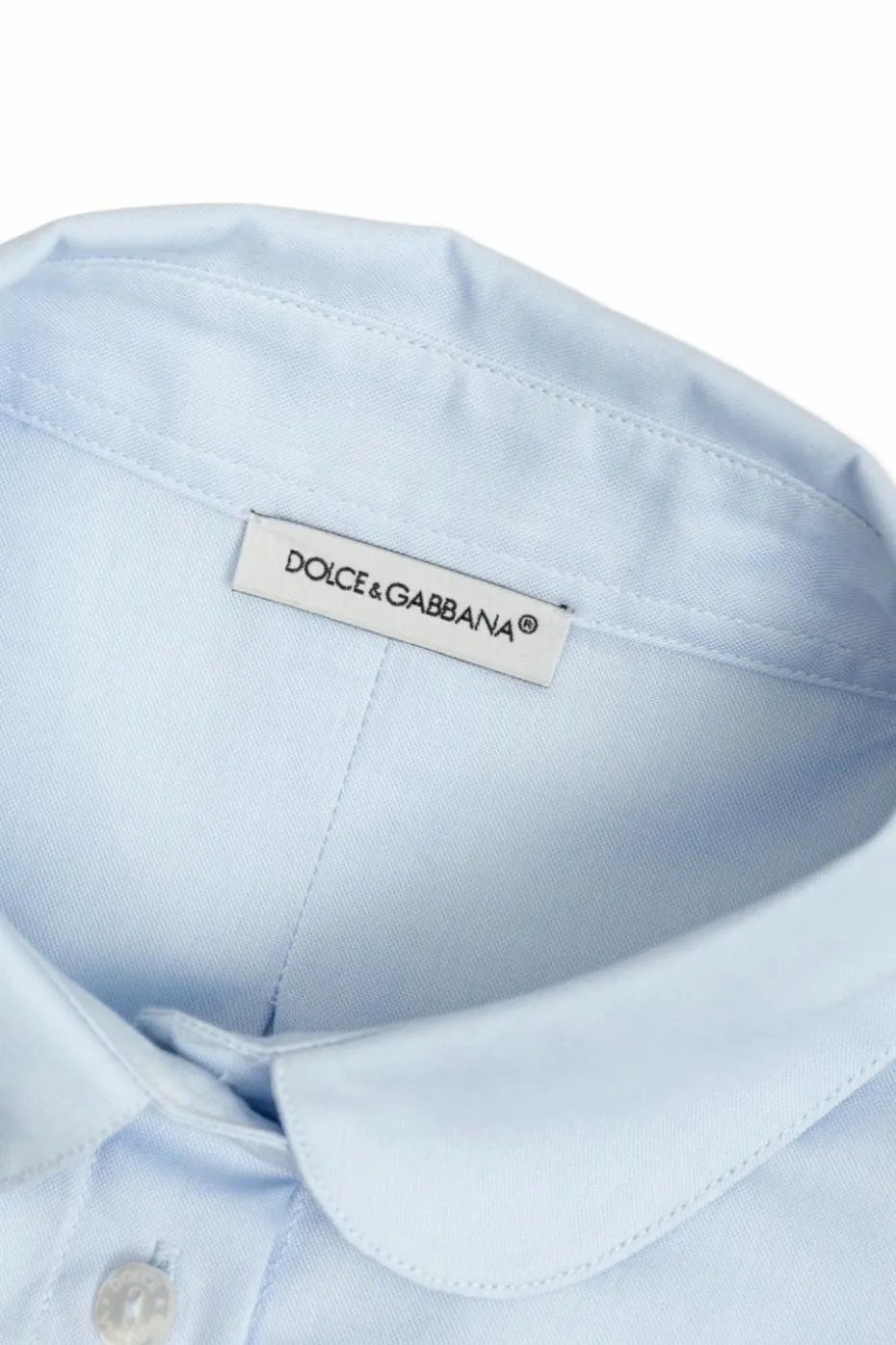 Dolce & Gabbana Kids jasnoniebieski Koszula z naszywką z logo