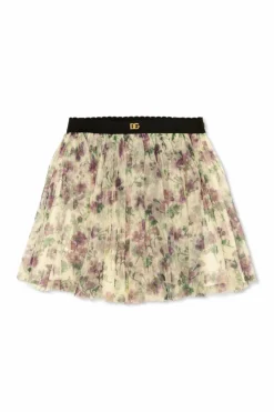Dolce & Gabbana Kids kremowy Tiulowa spódnica