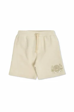 Dolce & Gabbana Kids kremowy Bawełniane szorty z logo