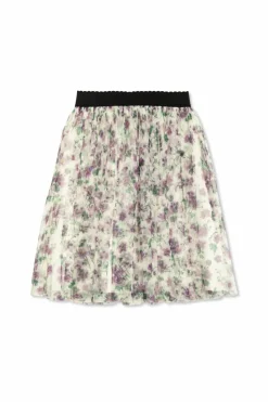 Dolce & Gabbana Kids kremowy Spódnica z motywem kwiatowym