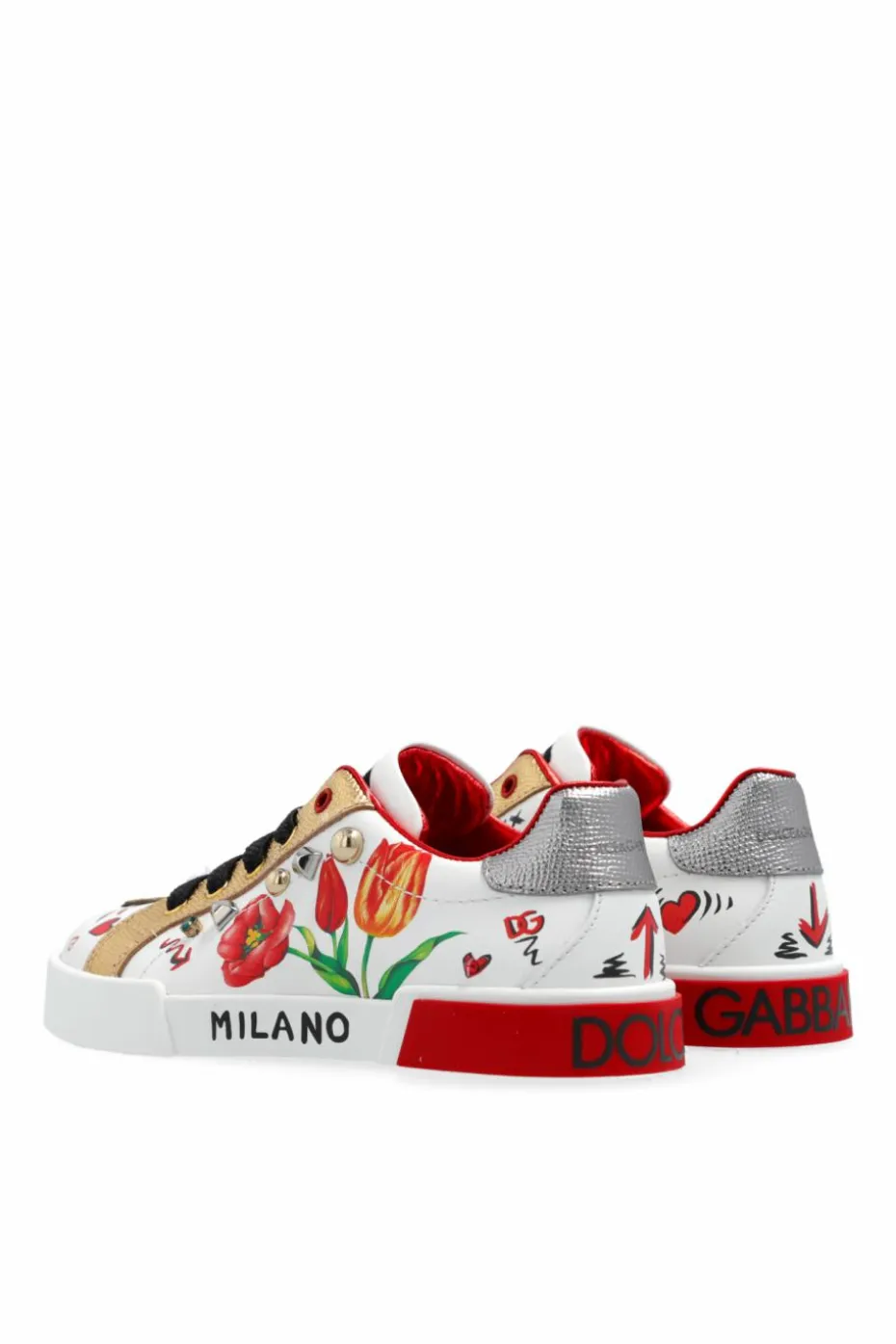 Dolce & Gabbana Kids MULTIKOLOR Buty sportowe z nadrukiem