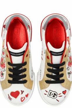 Dolce & Gabbana Kids MULTIKOLOR Buty sportowe z nadrukiem