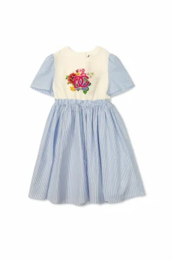 Dolce & Gabbana Kids NIEBIESKI Sukienka z wzorem w paski