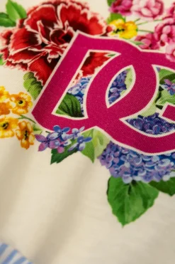 Dolce & Gabbana Kids NIEBIESKI Sukienka z wzorem w paski