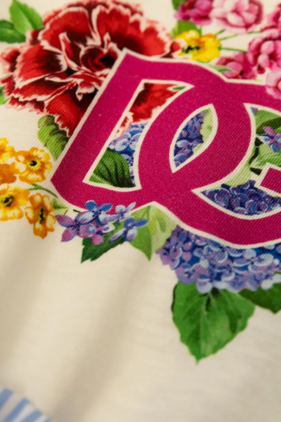 Dolce & Gabbana Kids NIEBIESKI Sukienka z wzorem w paski