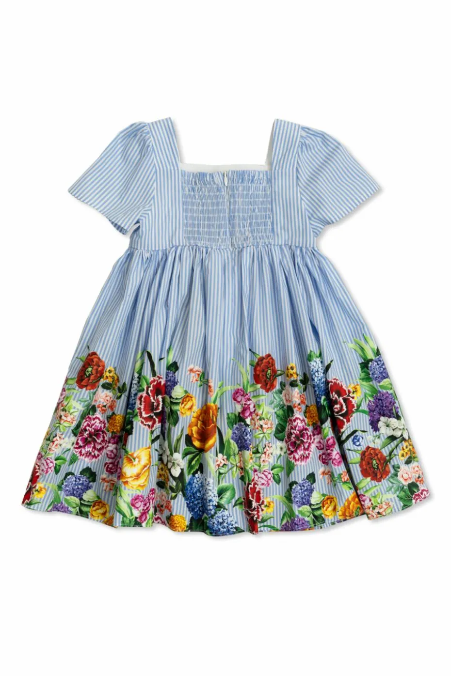Dolce & Gabbana Kids NIEBIESKI Sukienka z motywem kwiatowym