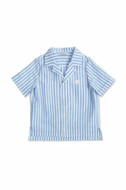Dolce & Gabbana Kids NIEBIESKI Koszula z krótkimi rękawami