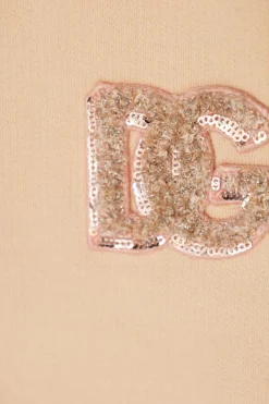 Dolce & Gabbana Kids RÓŻOWY Spodnie dresowe