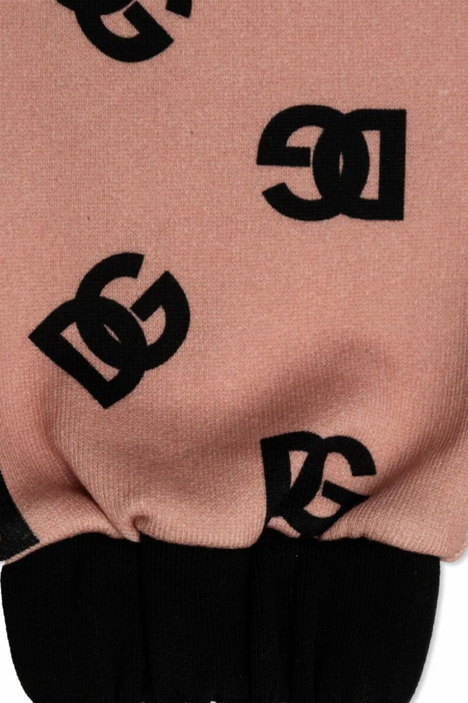 Dolce & Gabbana Kids RÓŻOWY Bluza z monogramem