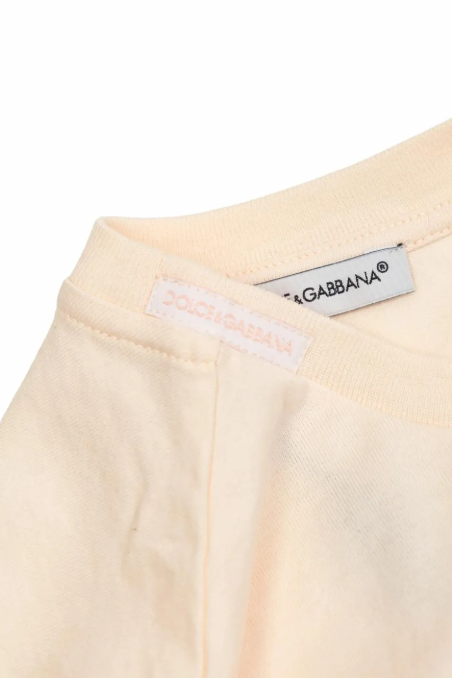 Dolce & Gabbana Kids RÓŻOWY T-shirt z logo