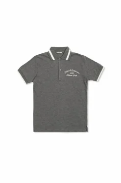 Dolce & Gabbana Kids SZARY Polo z wyszytym logo