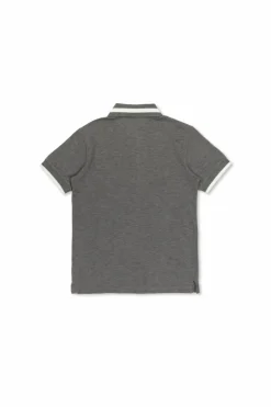Dolce & Gabbana Kids SZARY Polo z wyszytym logo