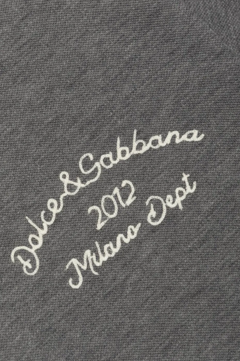 Dolce & Gabbana Kids SZARY Polo z wyszytym logo