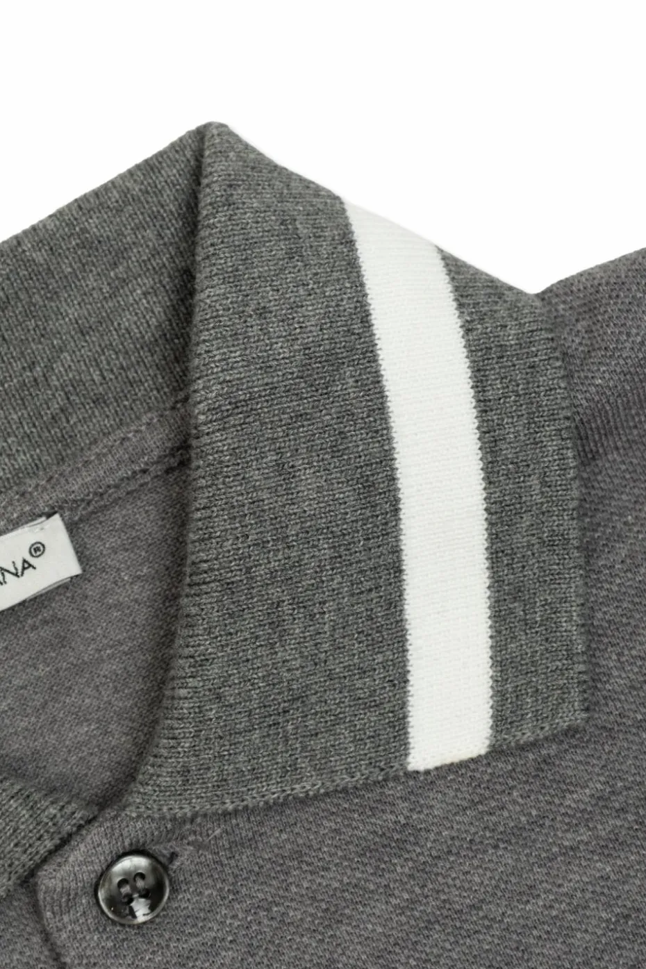 Dolce & Gabbana Kids SZARY Polo z wyszytym logo