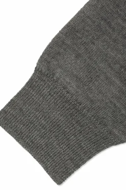 Dolce & Gabbana Kids SZARY Wełniany sweter z wyszytym logo