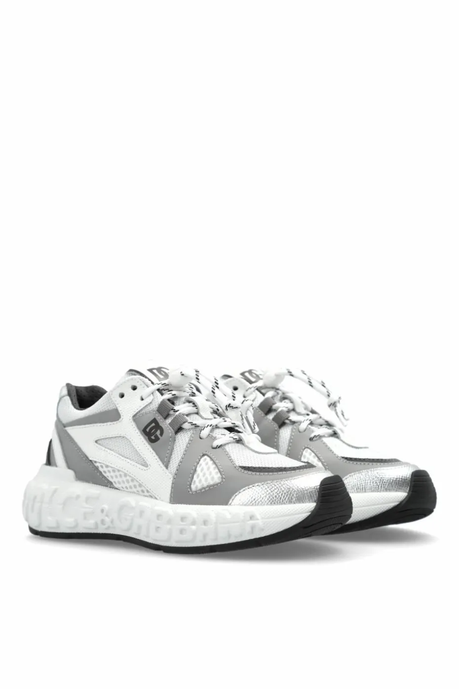 Dolce & Gabbana Kids SZARY Buty sportowe z logo