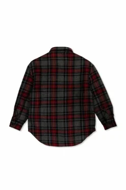 Dolce & Gabbana Kids SZARY Koszula ze wzorem w kratę