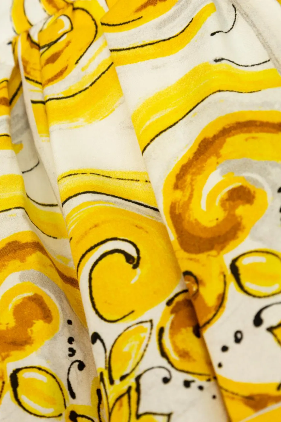 Dolce & Gabbana Kids ŻÓŁTY Spódnica z nadrukiem `barocco`