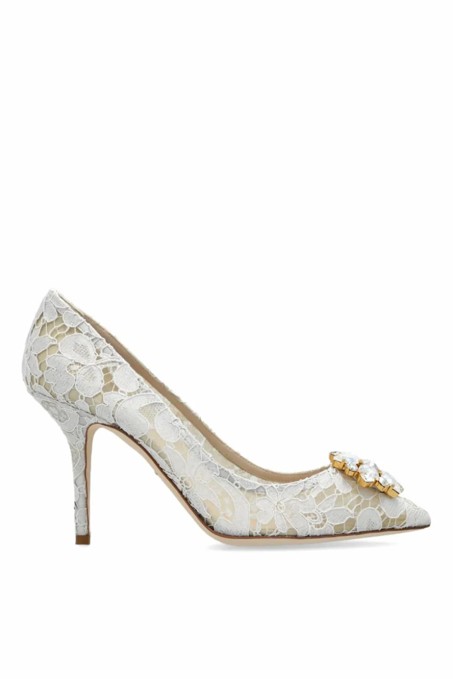 Dolce & Gabbana kremowy Buty na obcasie `Belluccii`