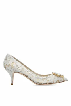 Dolce & Gabbana kremowy Buty na obcasie `Belluccii`