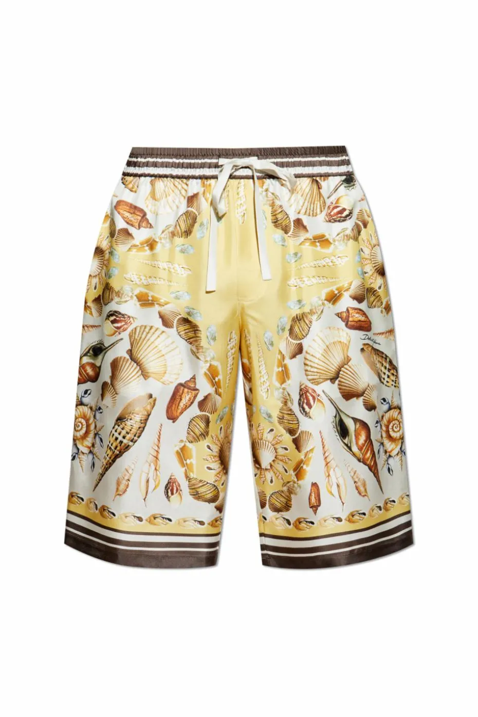 Dolce & Gabbana kremowy Jedwabne szorty