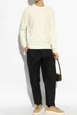 Dolce & Gabbana kremowy Sweter z monogramem